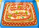 Hot and Yummy Squared Pizza