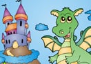 Dragon Castle Coloring