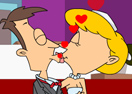Young Couple Kiss