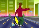 Skateboard First Race