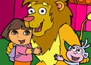 Dora and León Online Coloring