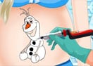 Pregnant Elsa Belly Tattoo
