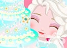 Baby Elsa Birthday Cake