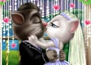 Tom & Angela Wedding Kiss