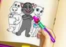 Tom And Angela Coloring Book