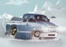 Estacione a Pickup na Noite de Inverno