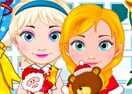 Bebês Elsa e Anna - Compras de Natal