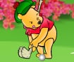Pooh Bear and Golfer