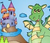 Dragon Castle Coloring