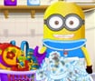 Baby Minion Washing Clothes