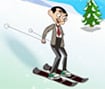 Mr. Bean Skiing