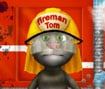 Talking Tom Firetruck Washing