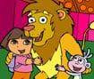 Dora and León Online Coloring