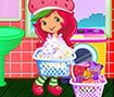 Strawberry Shortcake Washing Clothes