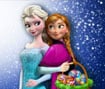 Elsa And Anna Eggs Painting