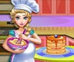 Pregnant Elsa Baking Pancakes