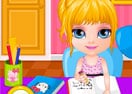 Baby Barbie Homework Slacking