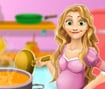 Pregnant Rapunzel Cooking Chicken Soup