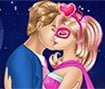 Barbie Super Hero and Ken Kissing