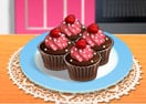 Cupcakes de Chocolate com Framboesa: Aula de Culinária da Sara