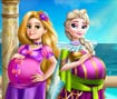 Elsa e Rapunzel - Gravidas BFFs