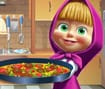 Masha & The Bear Cooking Tortilla Pizza