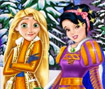 Rapunzel And Snow White Winter Dress Up