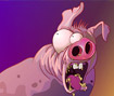 Pink Running Pig