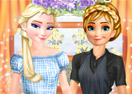 Elsa And Anna Work Dress Up