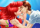 Ariel And Prince Underwater Kissing