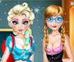 Elsa And Anna Highschool Fashion