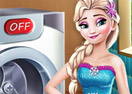 Jogo Elsa Wash Clothes