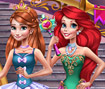 Anna & Ariel  Princess Ball Dress Up