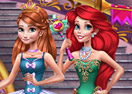 Anna & Ariel  Princess Ball Dress Up