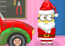 Santa Minion Christmas Car