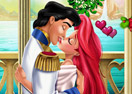 Mermaid Princess Mistletoe Kiss