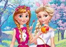 Anna And Elsa Easter Fun