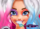 Harley Quinn Dentist and Make Up