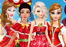 Princesses Christmas Card Decoration