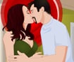 Angelina and Brad Kissing