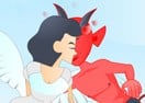 Devil and Angel Kissing