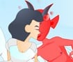 Devil and Angel Kissing