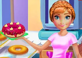 Annie Cooking Donuts