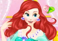 Jogar Ariel Wedding Hairstyle And Dress