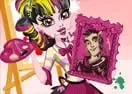 Jogar Art Class Draculaura Dress Up - Monster High