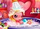 Jogar Baby Pony Bath - Infantis