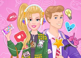Jogar Barbie And Ken Pin My Outfit - Meninas