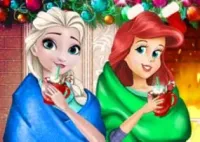 Jogar Disney Princess Playing Snowballs