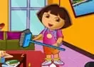 Jogar Dora Living Room Cleaning