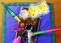 Dotted Girl Broken Phone